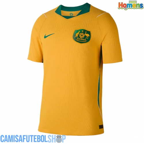 Camisa de time de futebol Austrália Replicas 1º Equipamento Mundo 2026 Manga Curta